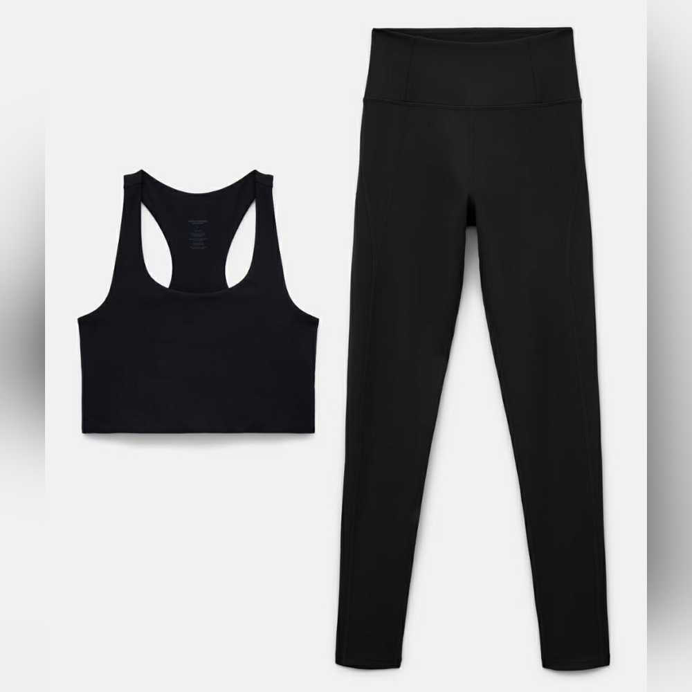 Girlfriend Collective SET  Compression High Rise Leggings AND Bra NWT Sz Large